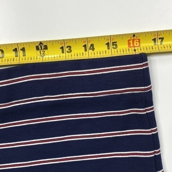 dRA Los Angeles Navy Blue Striped Short Pencil Skirt Medium - Picture 5 of 7